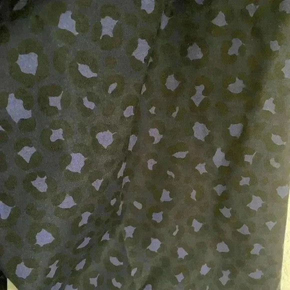 Boden Leopard Print Navy Tapered Stretch Crop Workwear Office Trousers Size 8L - Picture 9 of 11